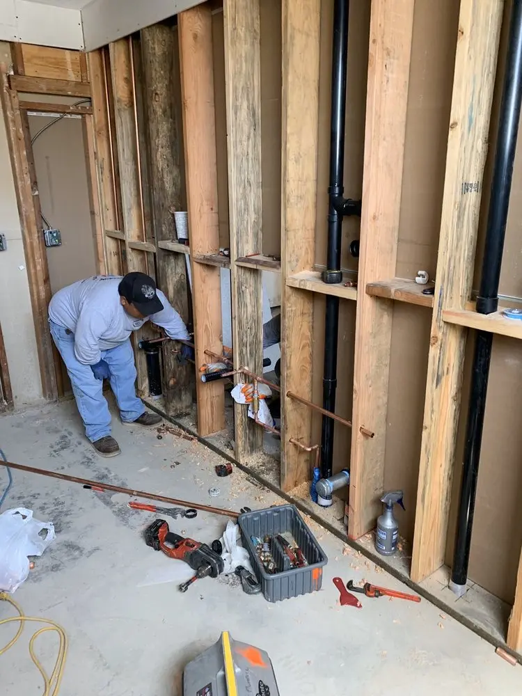 Commercial rough-in plumbing for Water Heater Replacement in Easton
